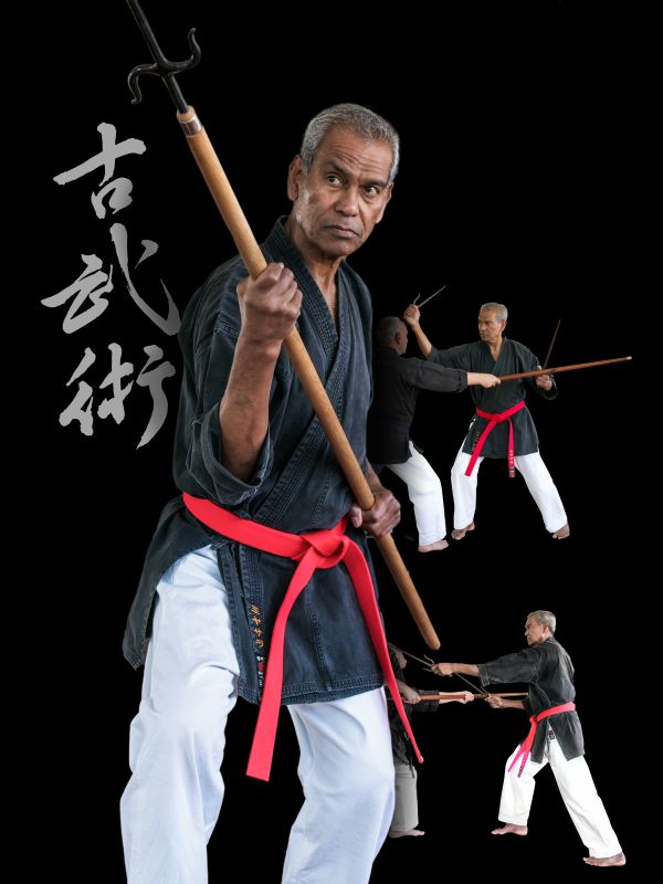 Sensei Jamal Measara demonstrating Kobudo with Nunti